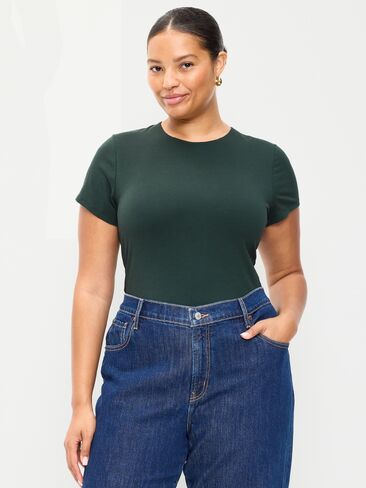 Old Navy Hug Double-Layer Short-Sleeve Top - Cavernous in Saudi Arabia