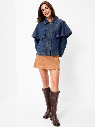 Old Navy Denim Cape Jacket - Dark Wash in Kuwait