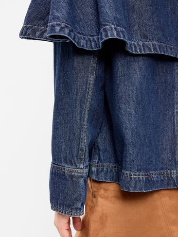 Old Navy Denim Cape Jacket - Dark Wash in Kuwait