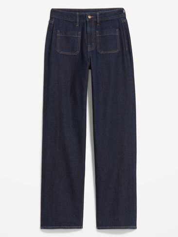 Old Navy Curvy Extra High-Waisted Wide-Leg Jeans - Wren in Saudi Arabia