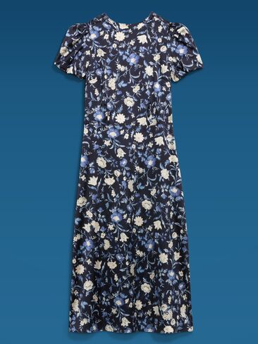 Old Navy Old Navy x Altuzarra Midi Tea Dress - Blue Floral in Saudi Arabia