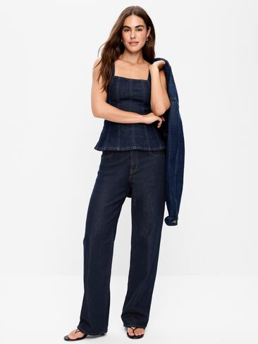Old Navy Low-Rise Loose Jeans - Dark Wash in Saudi Arabia