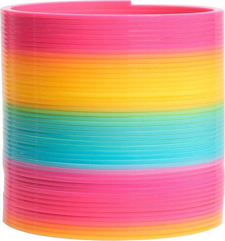 Slinky the Original Walking Spring Toy, 5-inch Diameter Plastic Rainbow Giant Slinky, Fidget Toy, Kids Toys for Ages 5 Up by Just Play in Saudi Arabia