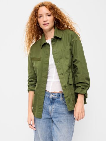 Old Navy Utility Jacket - Forest Fern in Saudi Arabia