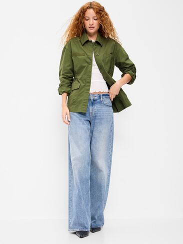 Old Navy Utility Jacket - Forest Fern in Saudi Arabia