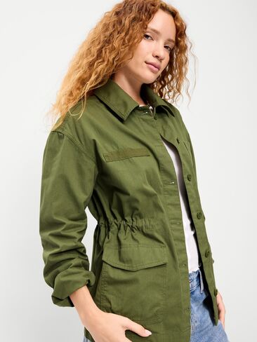 Old Navy Utility Jacket - Forest Fern in Saudi Arabia