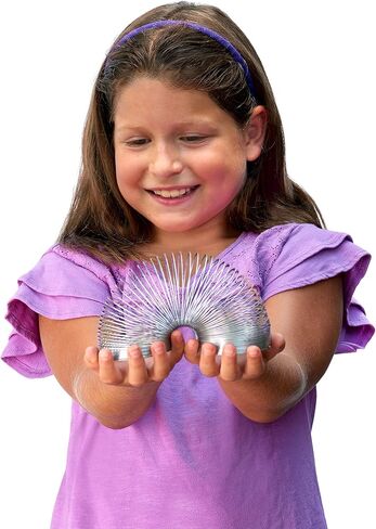 Slinky Original Walking Spring Toy, 3-Pack Metal Slinky, Fidget Toys, Party Favors and Gifts, Kids Toys for Ages 5 Up, Amazon Exclusive in Saudi Arabia