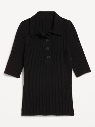 Old Navy Short-Sleeve Ribbed Polo - Black Jack in Kuwait