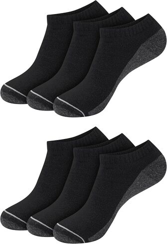 Hanes Ultimate Men's Ultra Cushion Freshiq تحكُّم في الرائحة مع جوارب ممتصة للرطوبة ذات قصة منخفضة، عبوة من 8 أزواج in Kuwait
