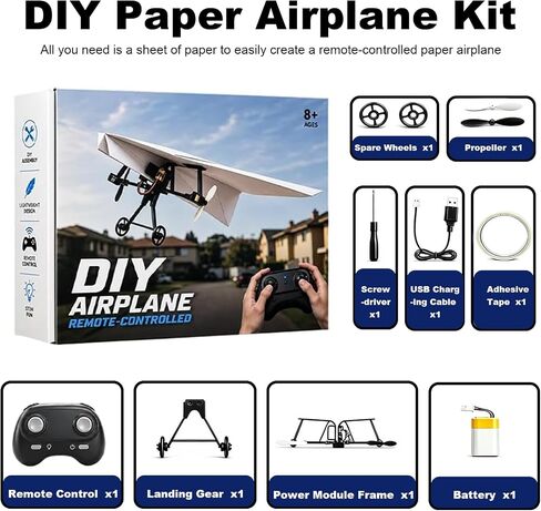 RC Paper Airplane Kit, DIY RC Plane with Paper Airplane Motor in Kuwait