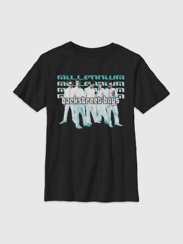 Old Navy Backstreet Kids Millennium Graphic T-Shirt for Kids - BLACK in Saudi Arabia