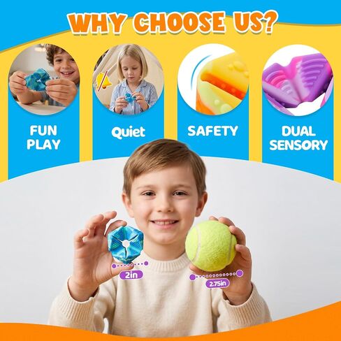 KLT Fidget Sensory Toys for Kids: 3 Pack Textured Flip Toys - Quiet Small Fidgets for Classroom Focus - Stress Relief Toys for Autism & ADHD Calm Down in Kuwait