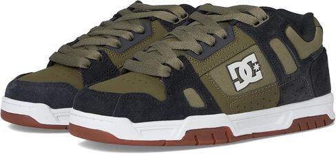 DC Men's Stag Skate Shoe, Black/CAMO Print, 6.5 in Kuwait
