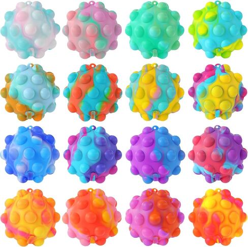 Pop Fidget Toys Bulk Its Ball Toy 4 PCS 3D Stress Balls It Pop Fidgets Pack in Kuwait