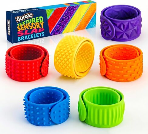 BUNMO Stretchy Strings - Stimulating & Fun Fidget Toys for Kids - Hours of Fun - Non-Mouthable Toy 3+ - Super Sensory 6 Pack in Saudi Arabia