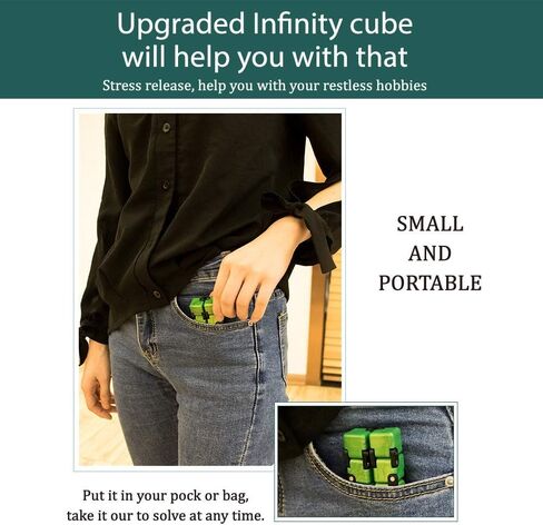 Infinity Cube Fidget Toy,Anxiety Relief Items Fidget Cube for Kids Adults in Kuwait