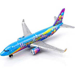 Airplane Model, Aircraft Model Plane, Pink Birthday Theme Passenger Jet with Balloon Graphics, Metal Airplane Collectible, Miniature Aviation Model for Desk Display and Aircraft Collection in Kuwait