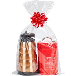 Labeol Clear Cellophane Bags,20Packs 12x18 Inch Gift Wrap in Saudi Arabia