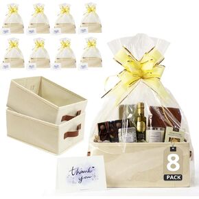 DECOMOMO Gift Baskets Empty, Small Baskets for Gifts 8 Pack in Kuwait