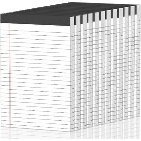 12pcs Note Pads 5"x8",600 Sheets Small Legal Pad, Perforated Color Notepad in Kuwait