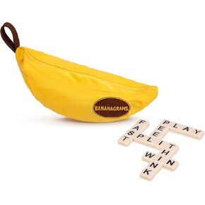 Bananagrams Classic Word Game, 144 Tiles in Banana Pouch, Travel Game in Kuwait