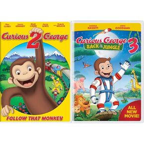 Curious George 2: Follow That Monkey / Curious George 3: Back To the Jungle (2 Disc DVD Set) Starring: Tim Curry, Jamie Kennedy, Matt Lauer, Angela Bassett, John Goodman (Director: Norton Virgien) in Kuwait