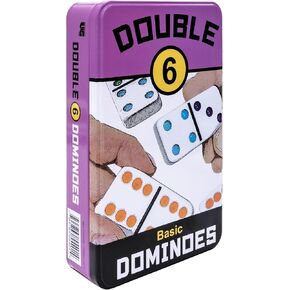 Double 6 Domino Game Travel Tin, Portable Family Game, Ages 8+ in Kuwait