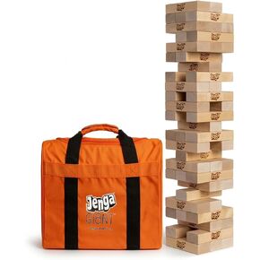 Jenga GIANT - Hardwood Blocks - Stacks to Over 5 feet - Officially Licensed - JS7 in Saudi Arabia