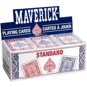 Maverick Playing Cards 12 Pack, Standard Index, Bulk Red and Blue Decks in Saudi Arabia