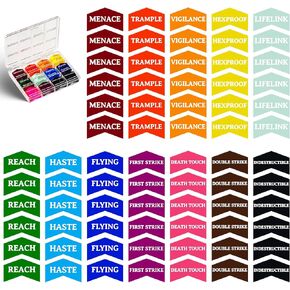72PCS MTG Counters Set Acrylic MTG Keyword Counters – Bright, Durable Tokens with Protective Film & Storage Box for Magic The Gathering, Card Games Accessories in Kuwait