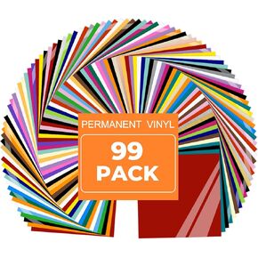 Prime Vinyl Permanent Vinyl, Self Adhesive Vinyl for All Cutting Machines 12" x 12", 25 Sheets for Home Decor, Logo, Banners, Window Graphics, Cutting Machine in Saudi Arabia
