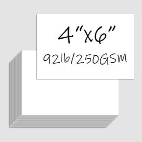 100 Pack 4x6 White Cardstock Paper, 92lb/250GSM Thick Index Card in Saudi Arabia