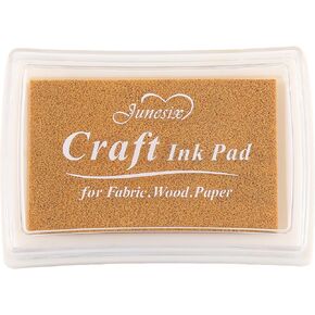 YPSelected Craft Stamp Ink Pad for Paper Wood Fabric 15 Colors Available for Rubber Stamps (Black) in Kuwait