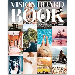 Vision Board Book Magazine for Women - 1000+ Diverse Pictures, Quotes, Self-discovery Exercises | Complete Collage Clip Art Supplies Kit for Adults | Ideal for Vision Mood Board Party & Manifestation in Kuwait