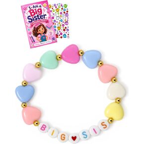 COZEFFIC Big Sister Gift, Big SIS Bracelet, Stickers & Coloring Book in Saudi Arabia