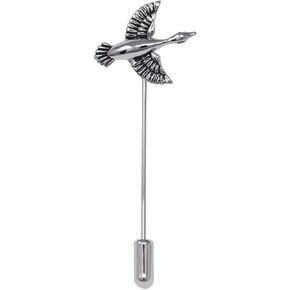 MENDEPOT Rhodium Plated Fashion Men Fleur De Lis Tie Slide Fleur De Lis Cuff Link Fleur De Lis Lapel Pin in Kuwait