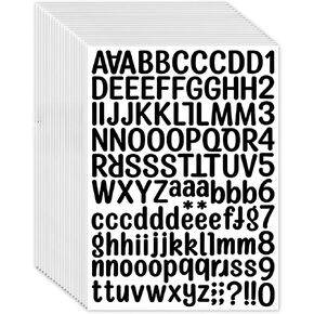 2268 Alphabet Stickers 18 Sheets Alphabet Stickers Vinyl Self-Adhesive Number Alphabet Vinyl Stickers, Mailbox Numbers Labels DIY Crafts Art Making, Decals for Sign,Notebook, Classroom Decor in Saudi Arabia