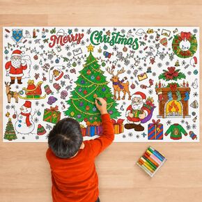 Halloween Coloring Tablecloth for Kids, 30 x 72 Inch Giant Coloring Poster in Kuwait