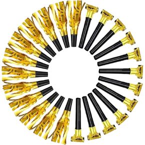 25pcs Party Blowers,Colourful Noisemakers Party Blowouts Squawkers Fringed Noise Maker,Birthday Noisemakers Birthday Blow Horns Party Whistles in Kuwait