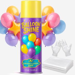 Balloon Shine Spray for Party : 15 oz Balloons Spray Silicone in Kuwait