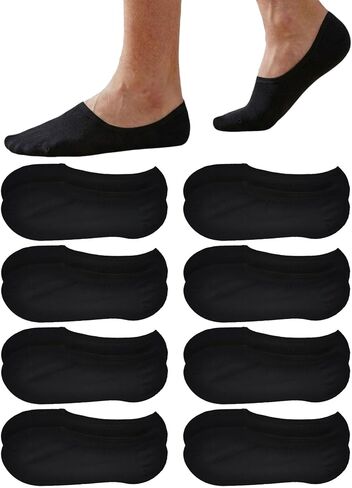 No Show Socks Men Breathable Non Slip Low Cut Socks Women Cotton Durable Invisible Socks Loafers 7-15 in Kuwait