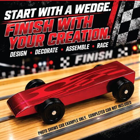Maximum Velocity! Wedge Derby Car Kits | Bulk 12-Pack Pinewood Car Kits in Kuwait