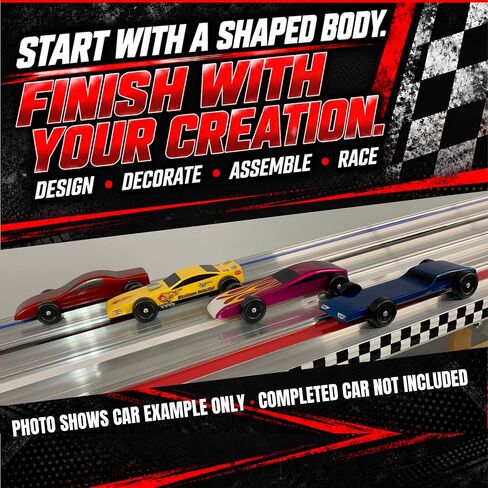 Maximum Velocity! 12 Pre-Shaped Derby Car Kits | Bulk Pack Pine Derby Kits in Kuwait