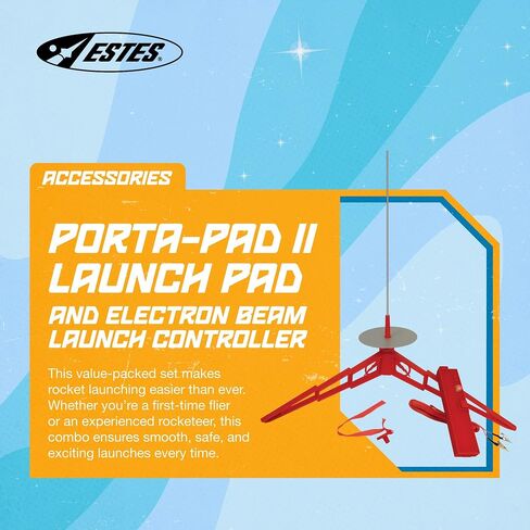 Estes - 2222 Launch Pad وPorta-Pad Controller II، أحمر و2274 Recovery Wadding in Kuwait