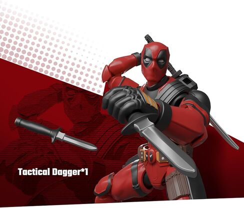 BLOKEES Marvel Deadpool & Wolverine Champion Class 04 Deadpool Model Kit - Assembly Required - No Tools - No Cutting - No Glue - No Paint - Age 14+ in Kuwait