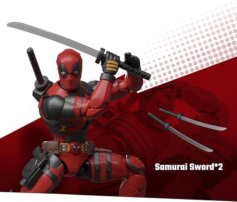 BLOKEES Marvel Deadpool & Wolverine Champion Class 04 Deadpool Model Kit - Assembly Required - No Tools - No Cutting - No Glue - No Paint - Age 14+ in Kuwait