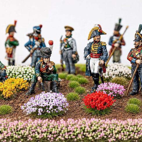 182 Pcs Diorama Grass Colorful Miniature Flowers Cluste Kit in Saudi Arabia