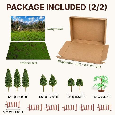 Native American Figurines & Cowboy Diorama Kit for School Projects in Saudi Arabia