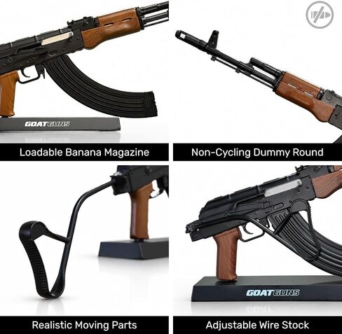 GOAT GUNS Collectible AK47 Wirestock | 1:3 Scale Diecast Model in Saudi Arabia