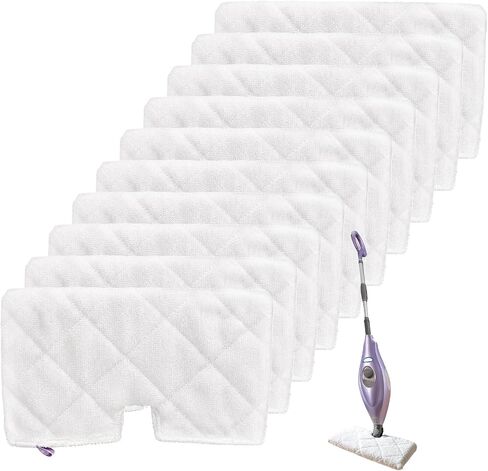 Extolife 10 Pack Washable Steam Mop Pads Replacement for Shark Steam Pocket Mops S3501 S3601 S3550 S3801 S3901 S3601D S3801CO S3901D S3455K S2902 SE450 in Saudi Arabia